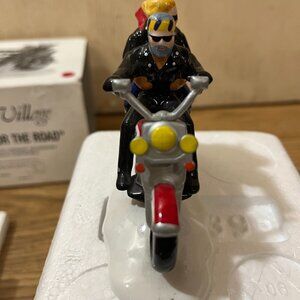 Harley Davidson Department 56 two for the road christmas Snow Village